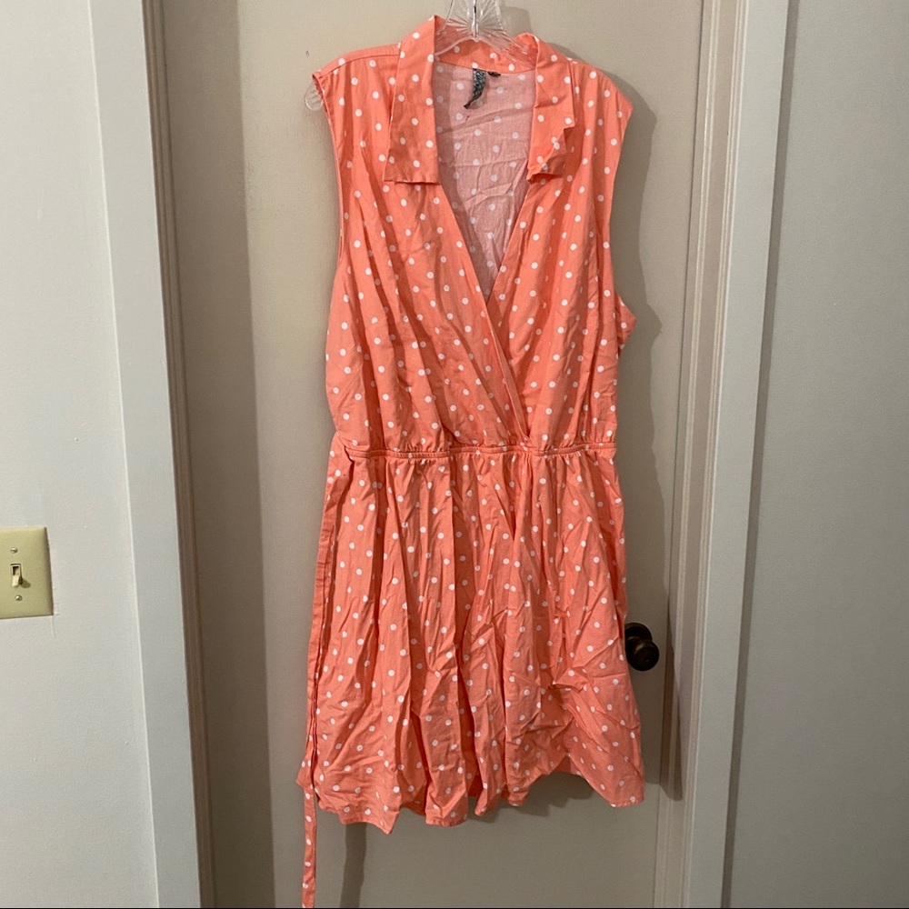 R Wish 3X tank dress polka dot